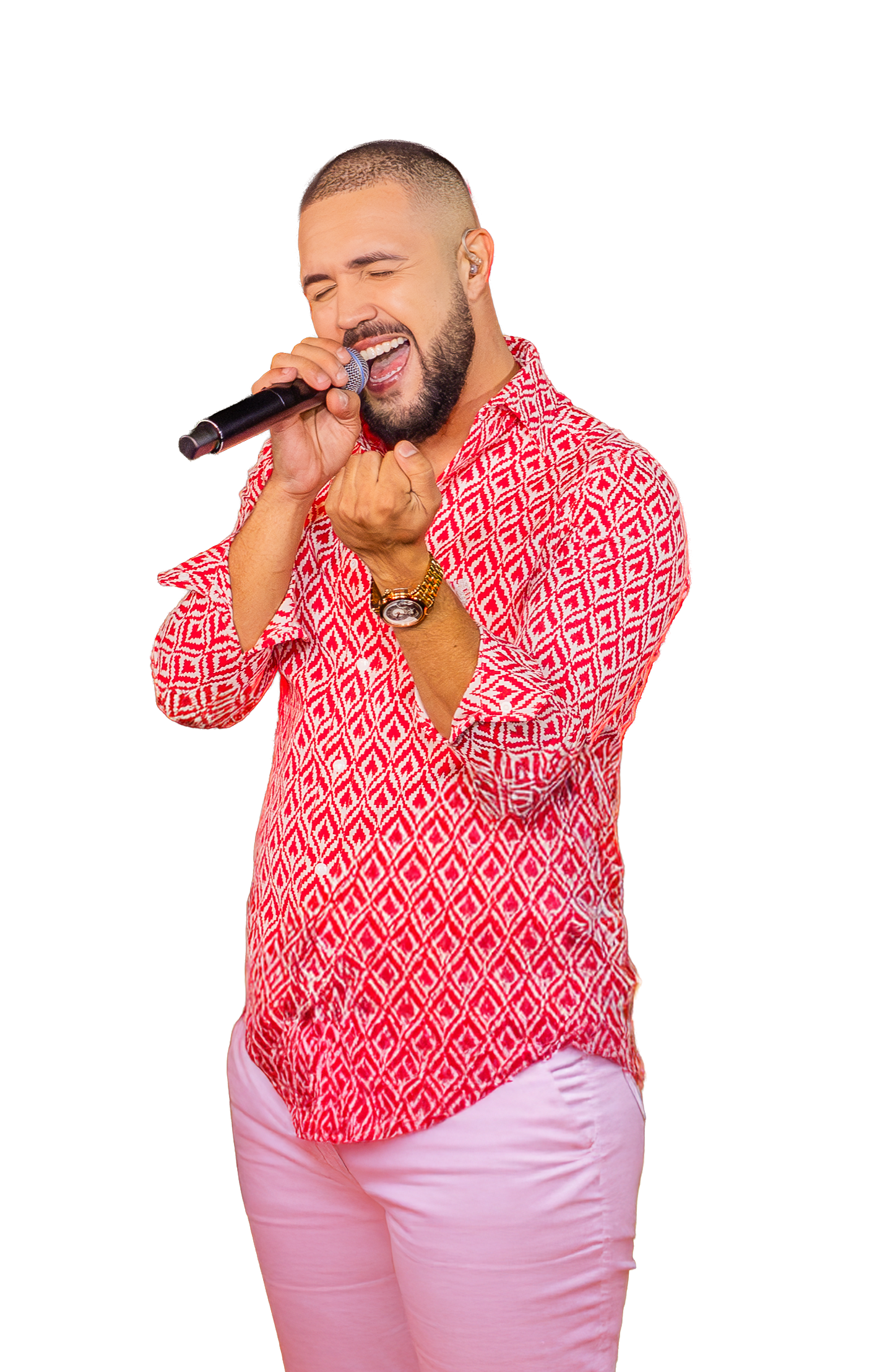 Zé Augusto cantando ao vivo